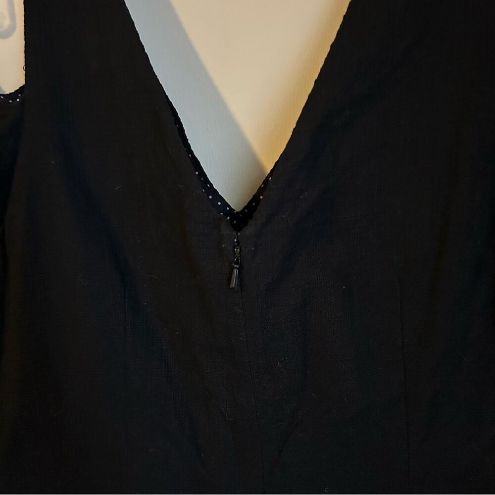 Anthropologie Elevenses Black V-Neck Flutter Sleeves Cold Shoulder Romper Size 6 - Picture 10 of 12